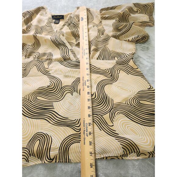 Ashley Stewart Peplum Blouse Flutter Sleeve Size 26 3X - Picture 7 of 11